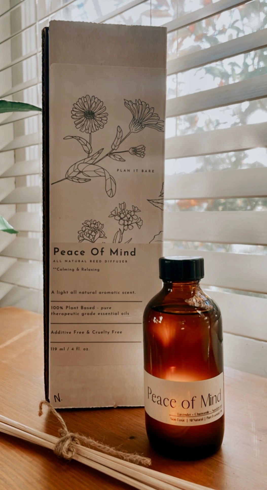 PEACE OF MIND: Reed Diffuser— calming & relaxing