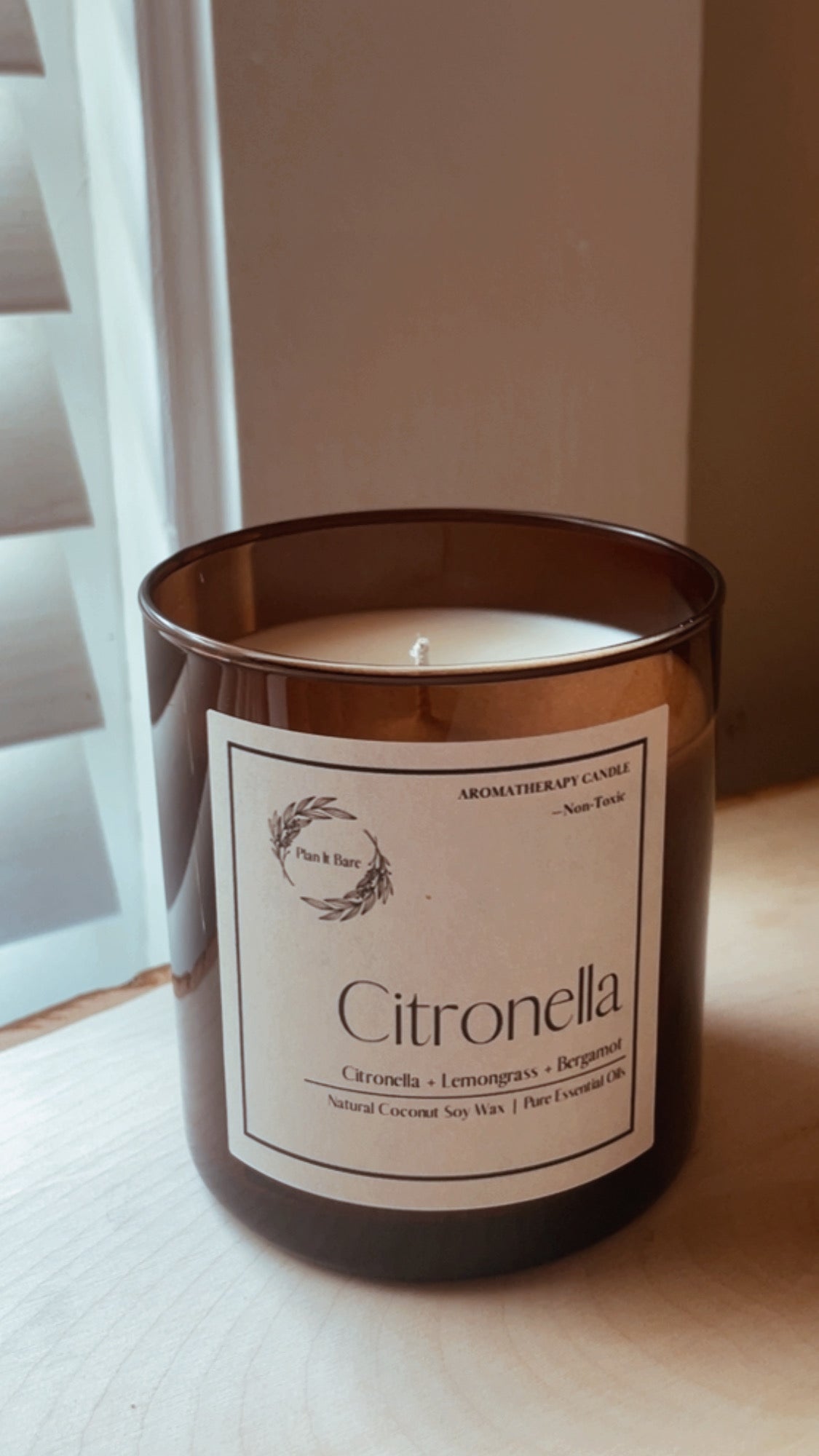 CITRONELLA: Citronella + Lemongrass + Bergamot