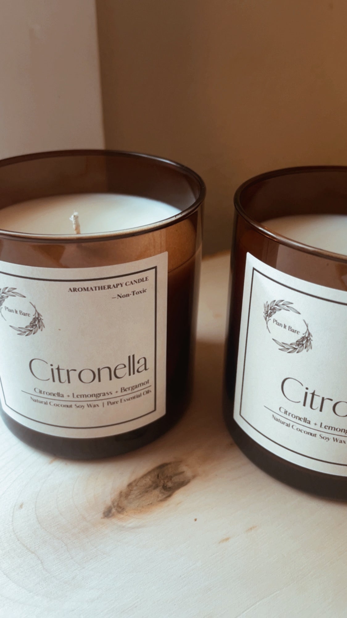 CITRONELLA: Citronella + Lemongrass + Bergamot