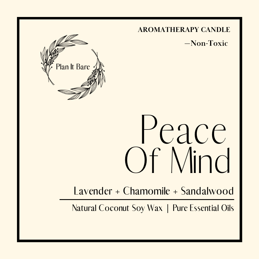 PEACE OF MIND: Aromatherapy Candle— calming & relaxing